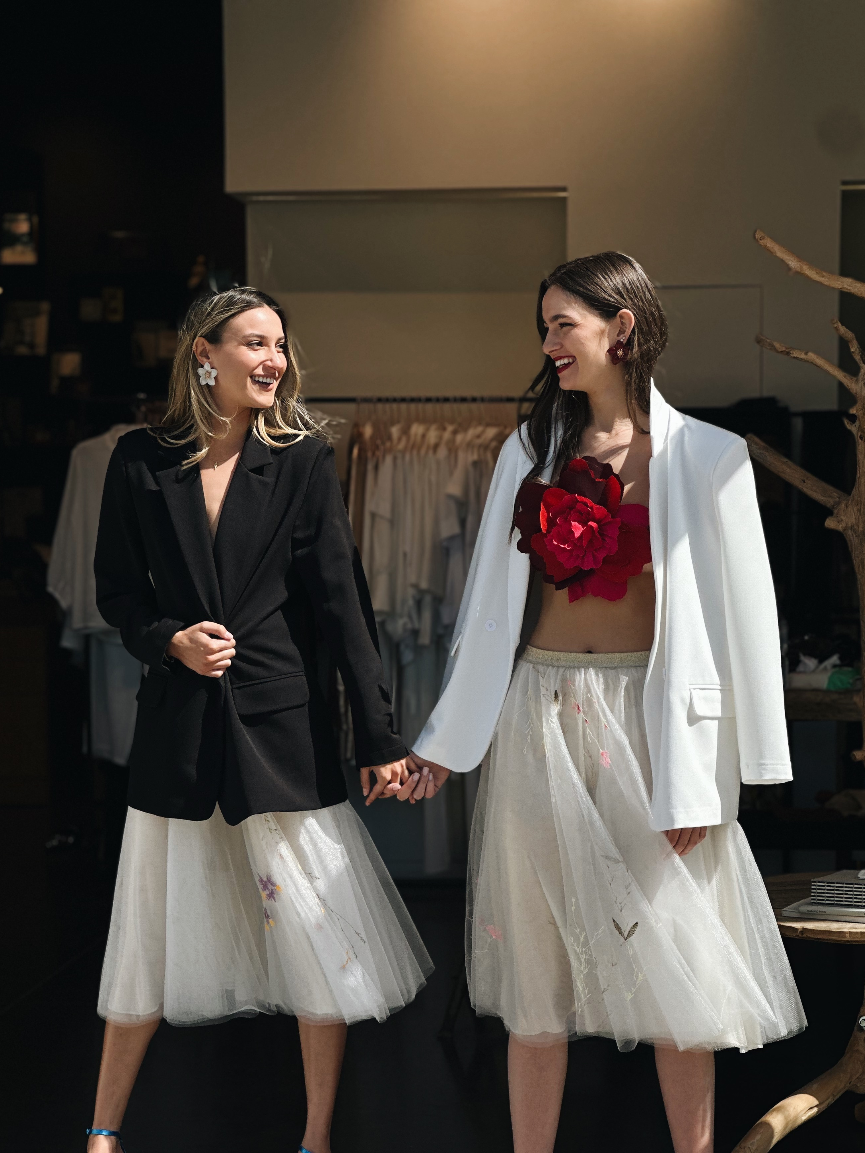 RAVIT EMB TULLE SKIRT