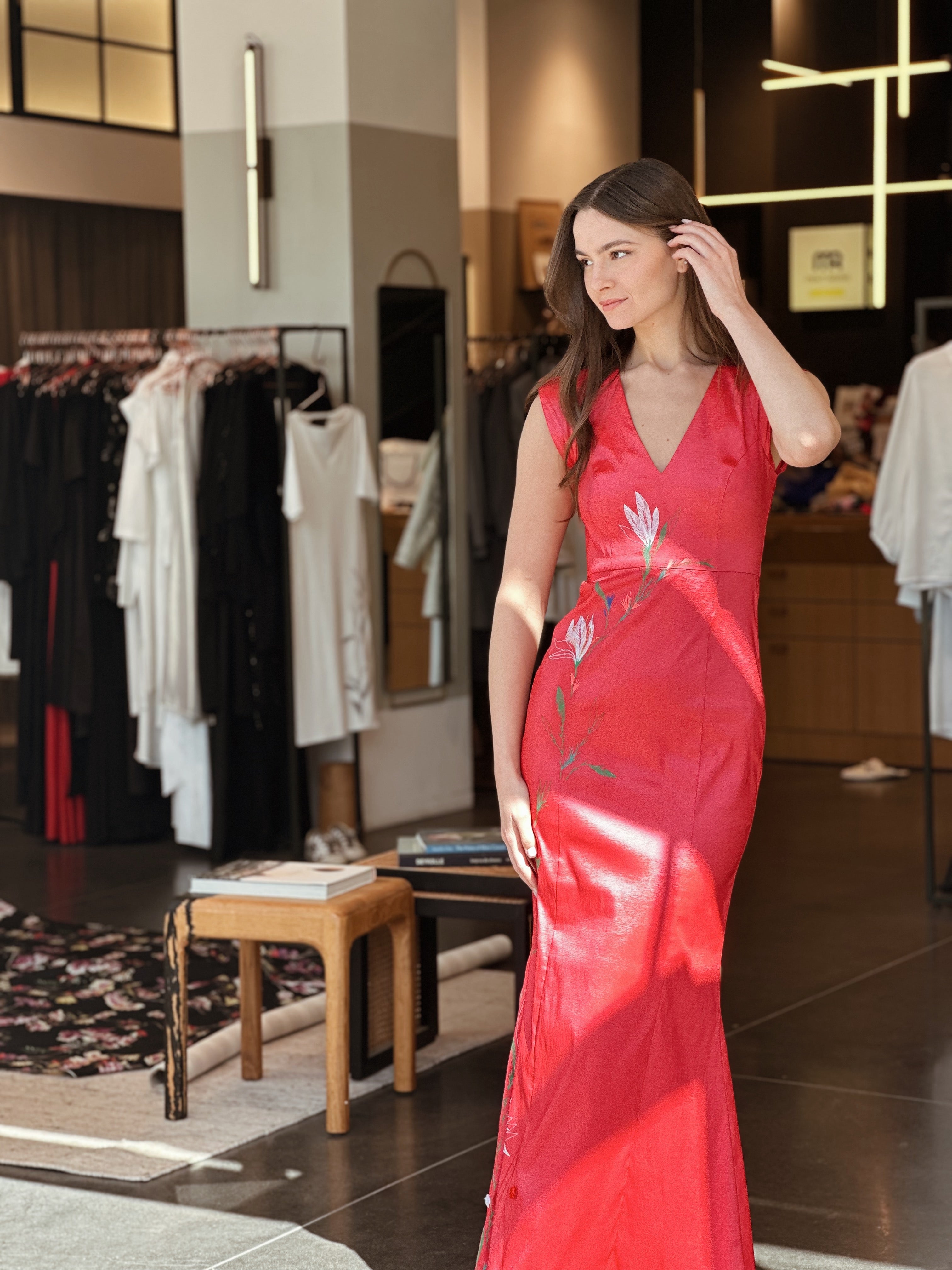 DAKOTA EMB LONG DRESS