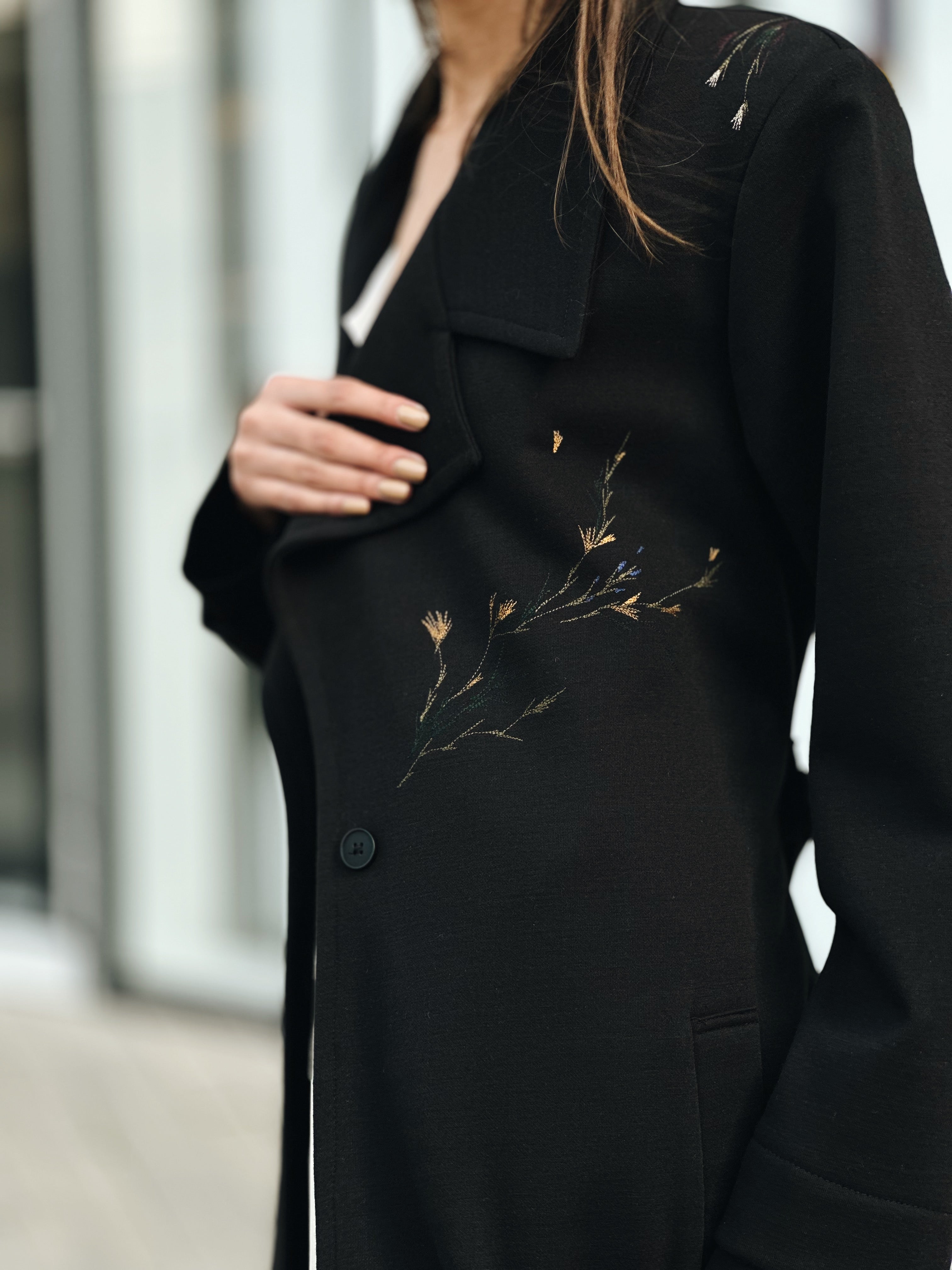 SERENA EMB COAT
