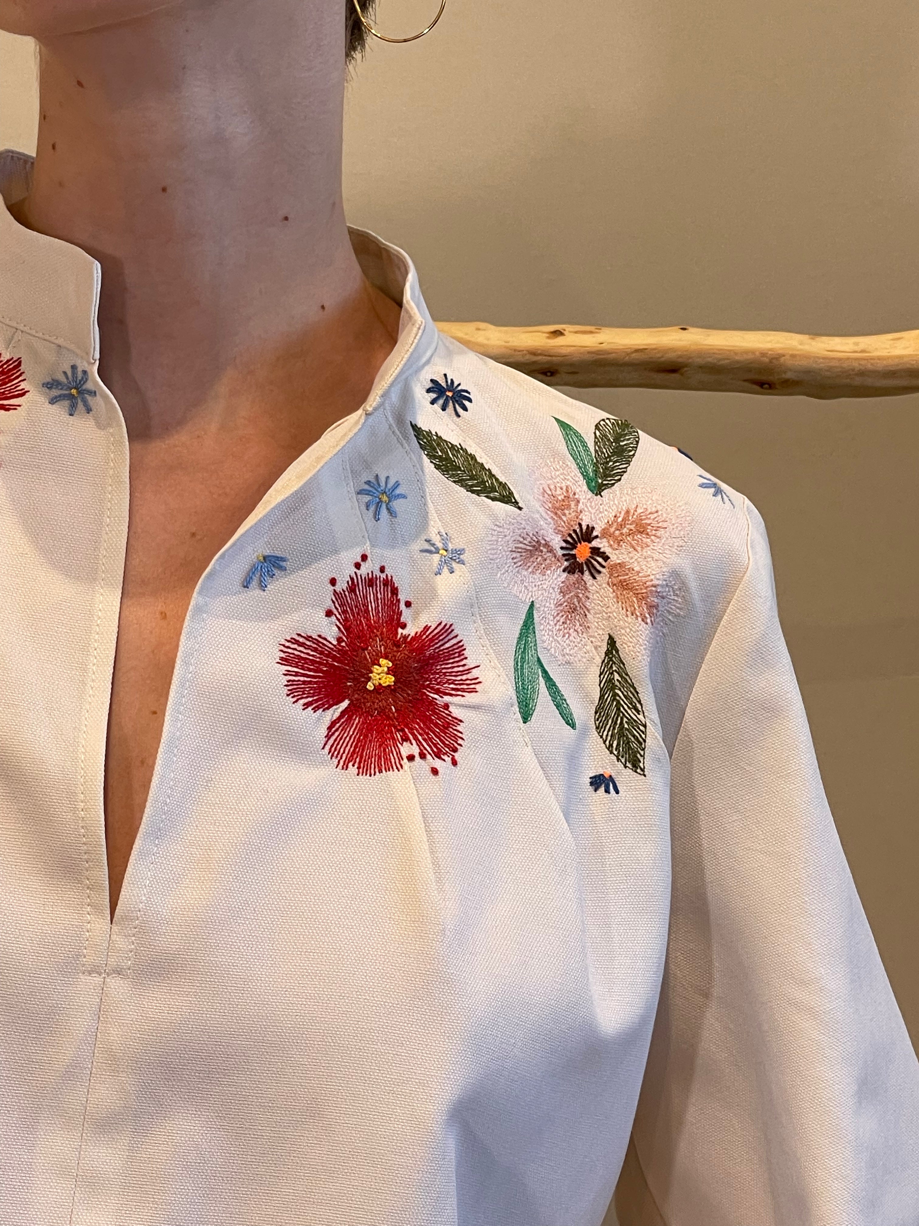 SHEVI SUN 2 EMB LONG SHIRT