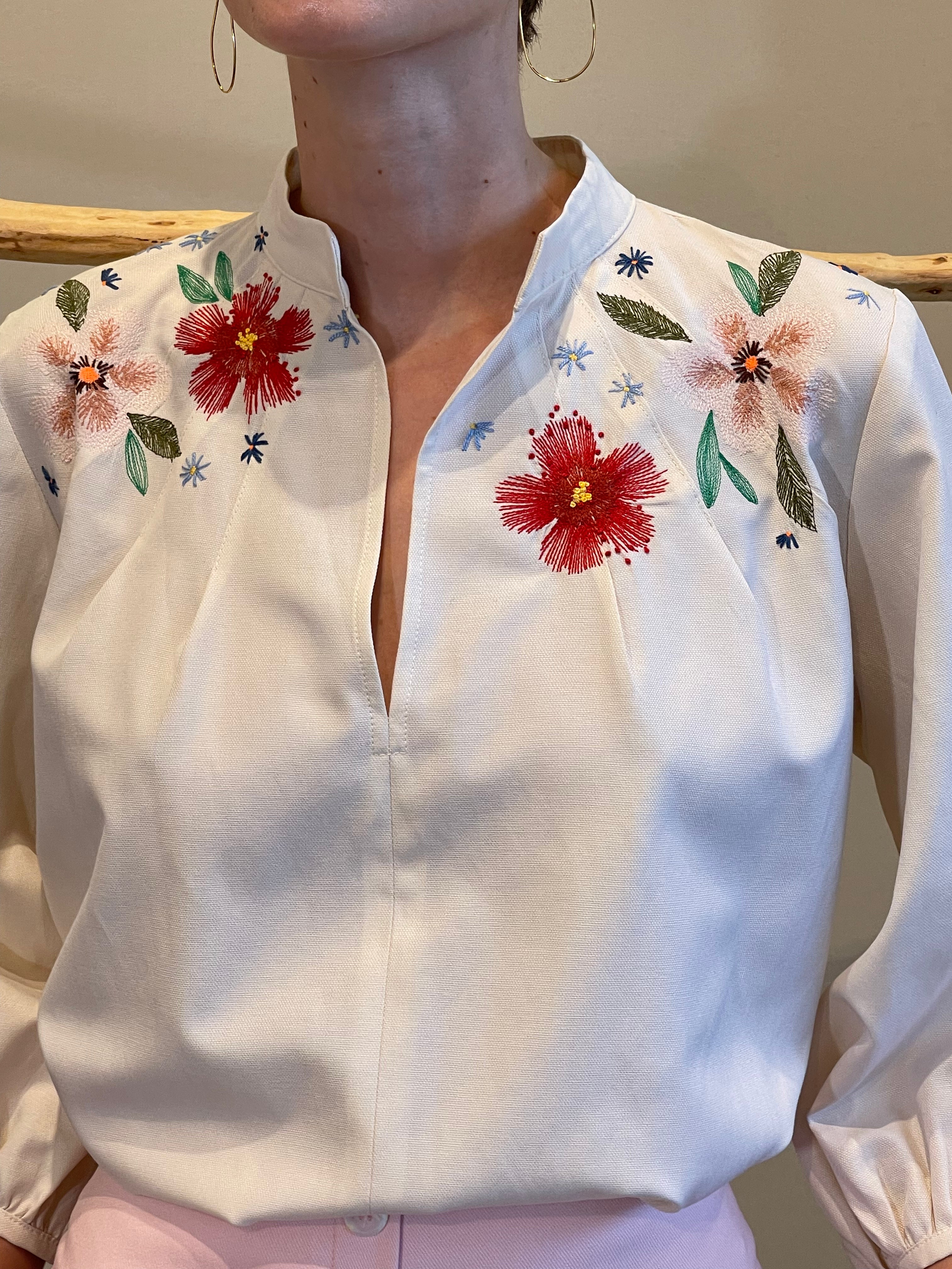 SHEVI SUN 2 EMB LONG SHIRT