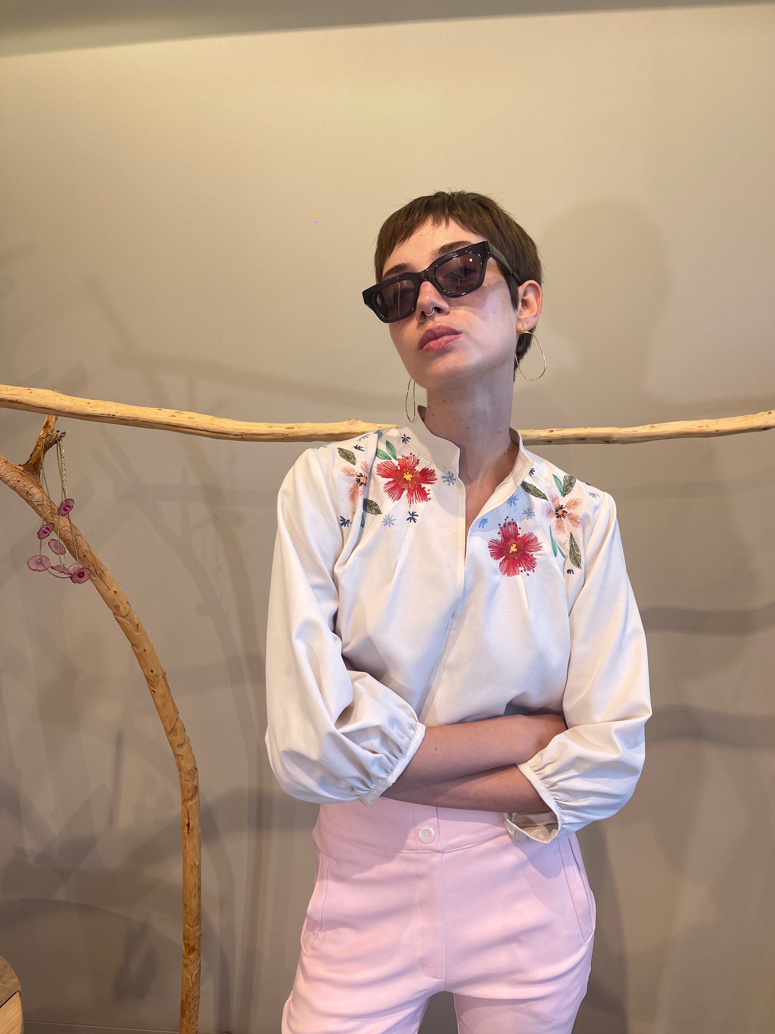 SHEVI SUN 2 EMB LONG SHIRT