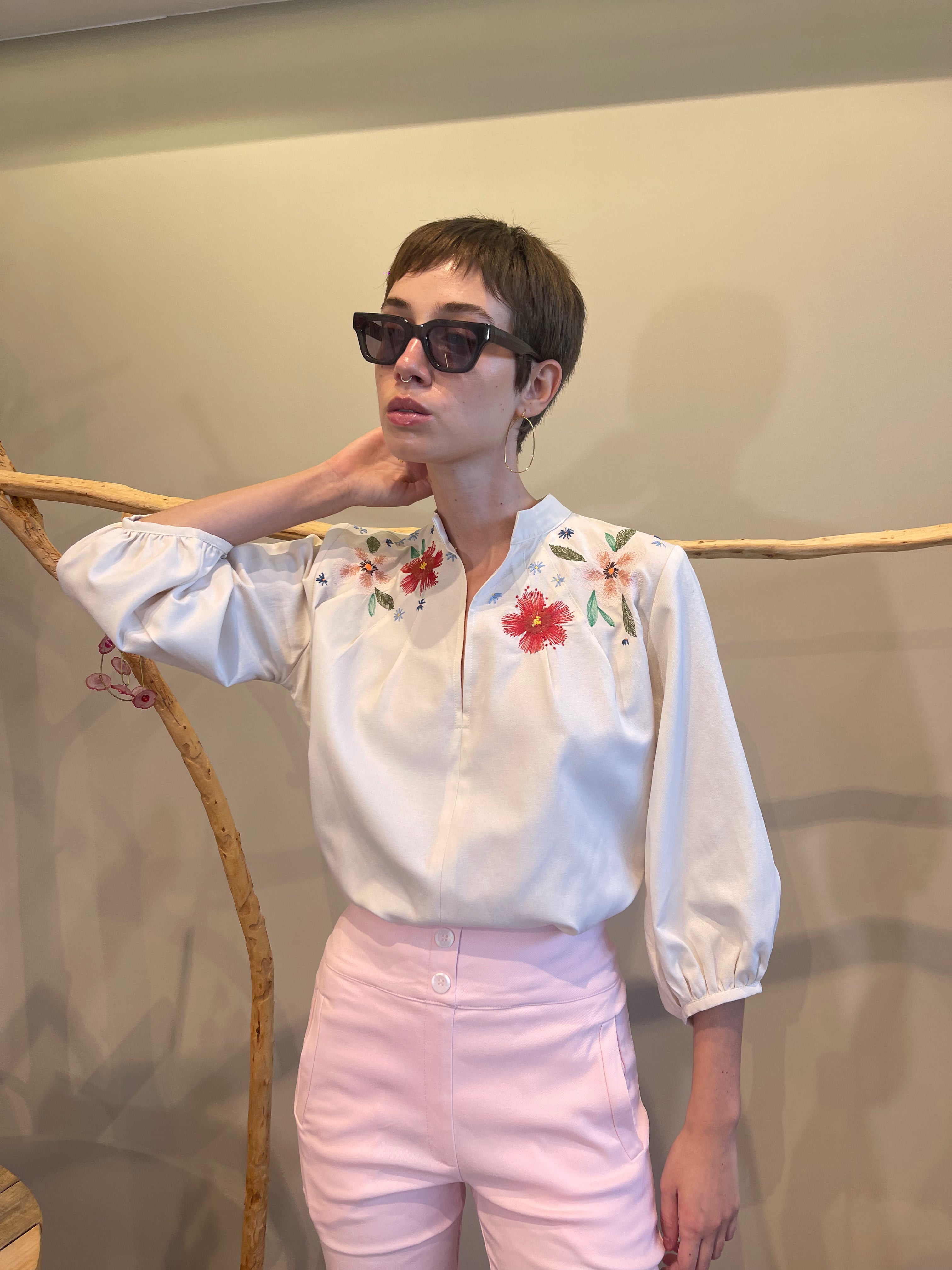 SHEVI SUN 2 EMB LONG SHIRT