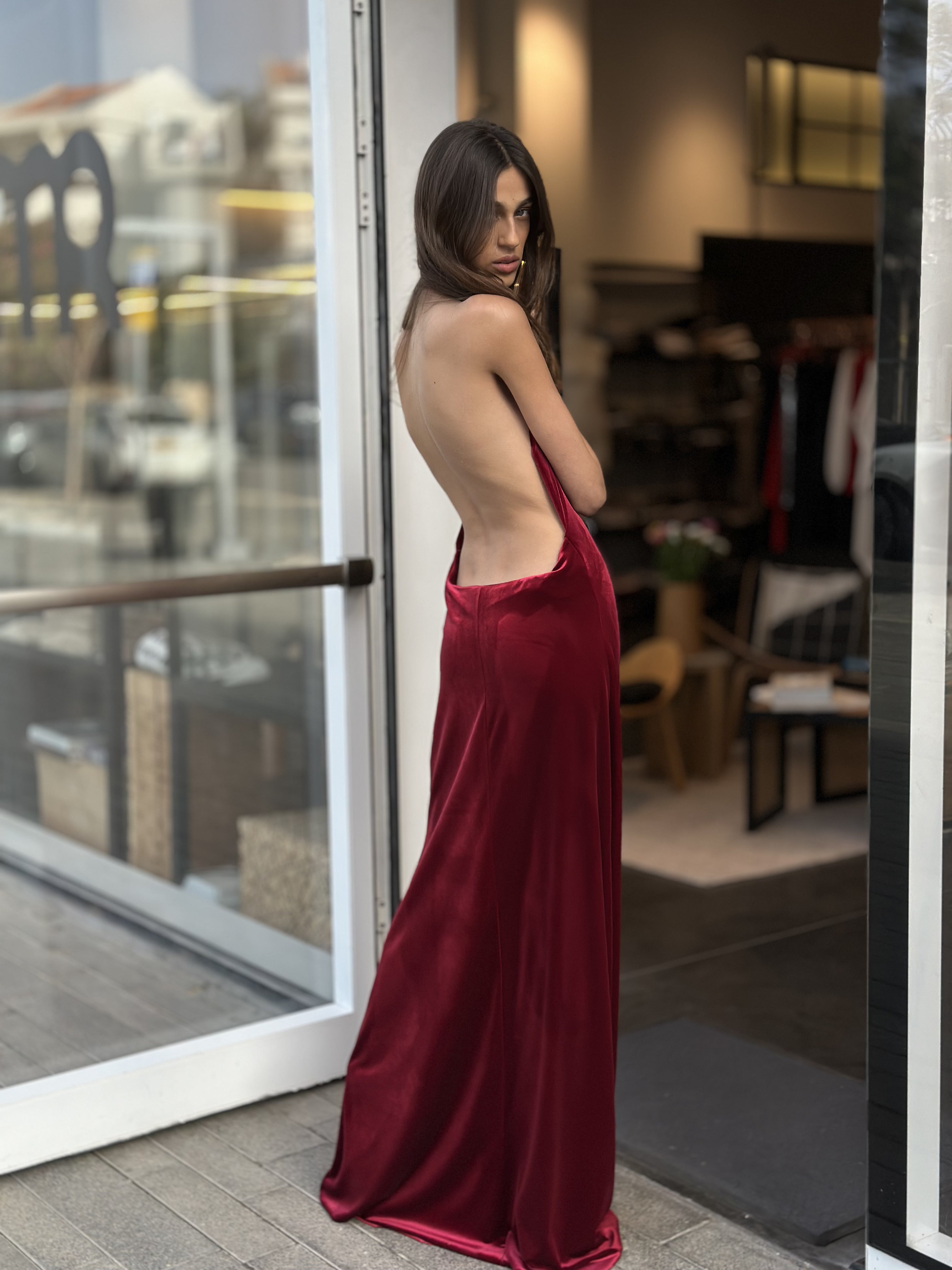 ALISON OB VELVET DRESS