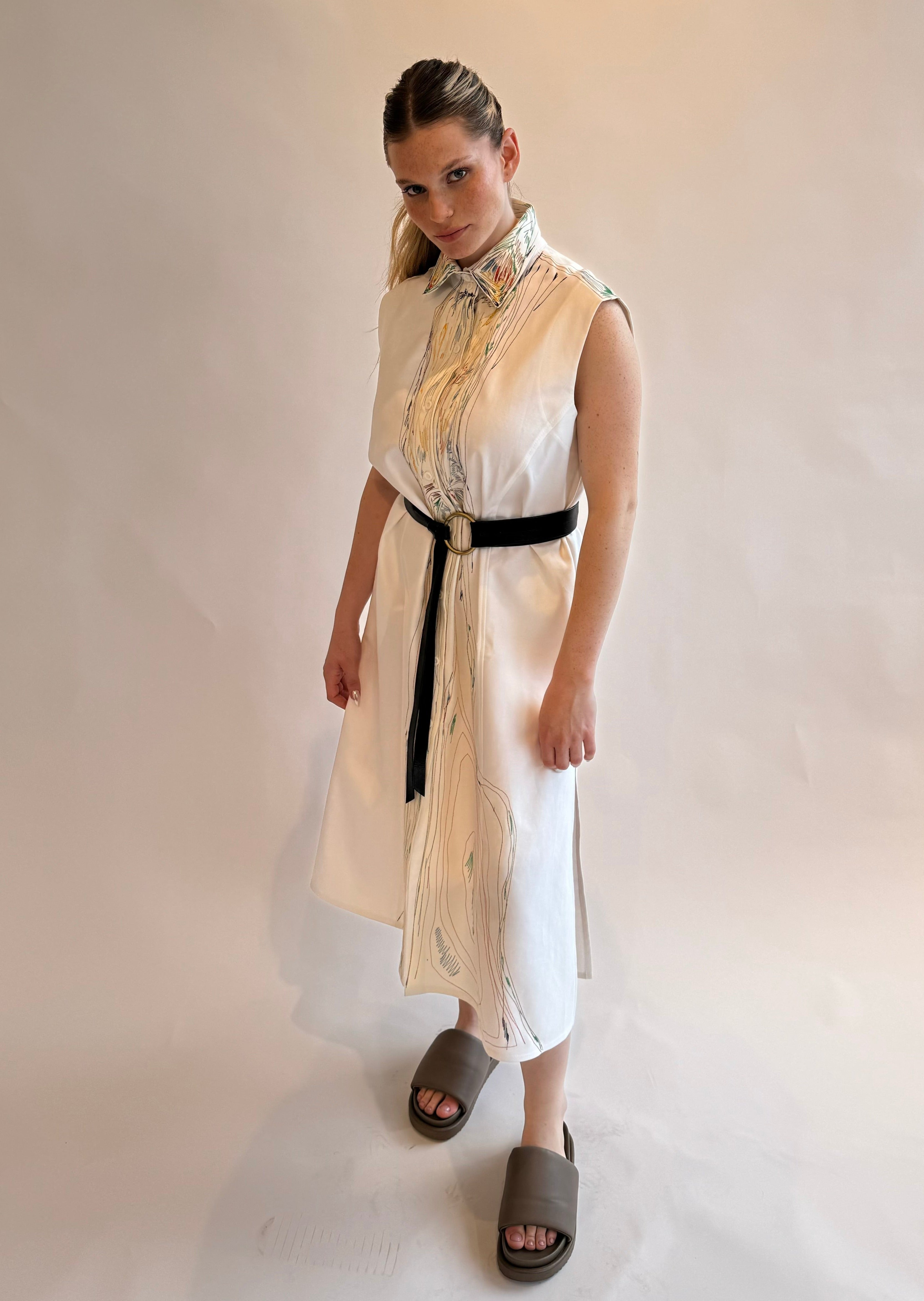 BETH SL EMB DRESS