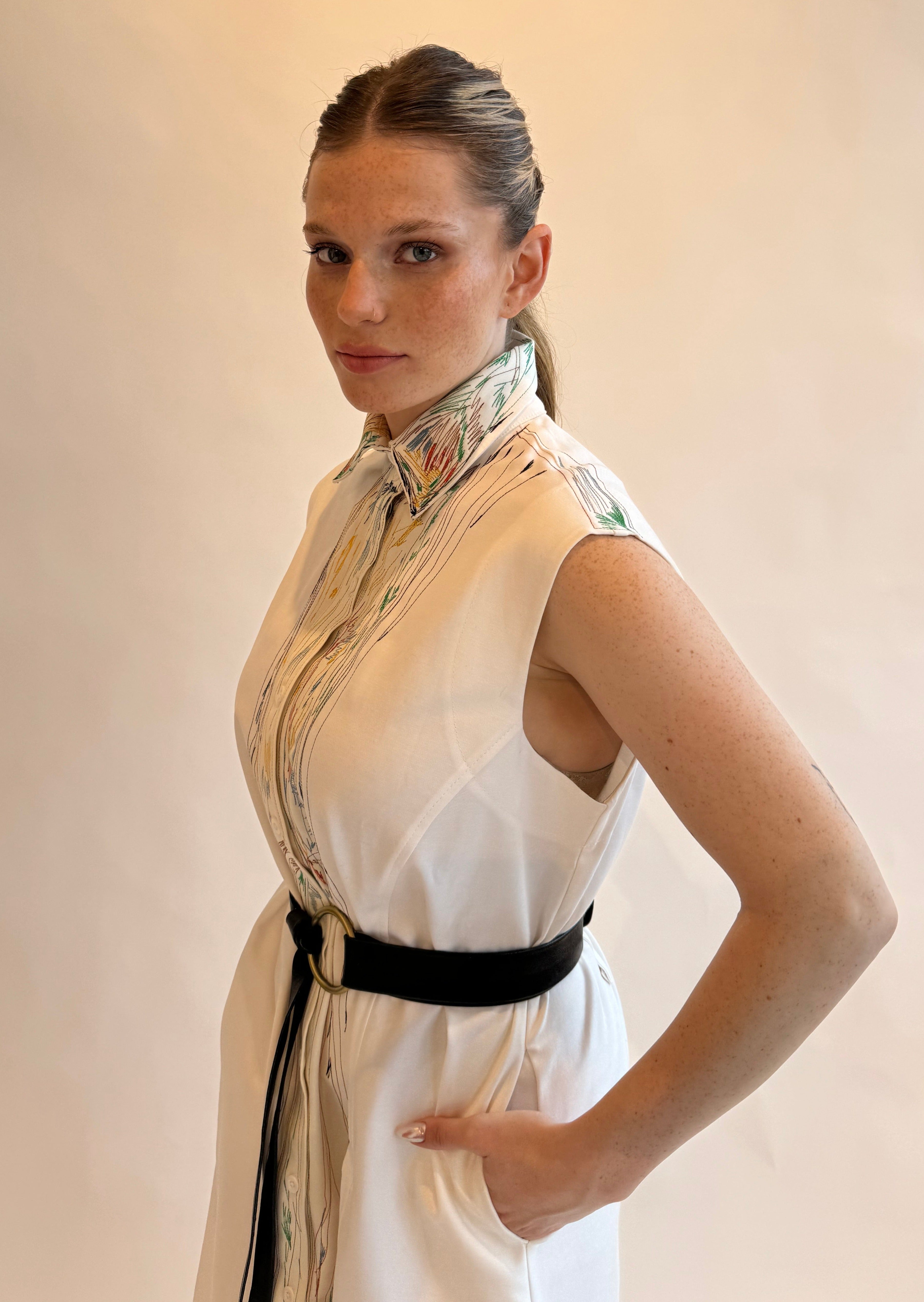 BETH SL EMB DRESS