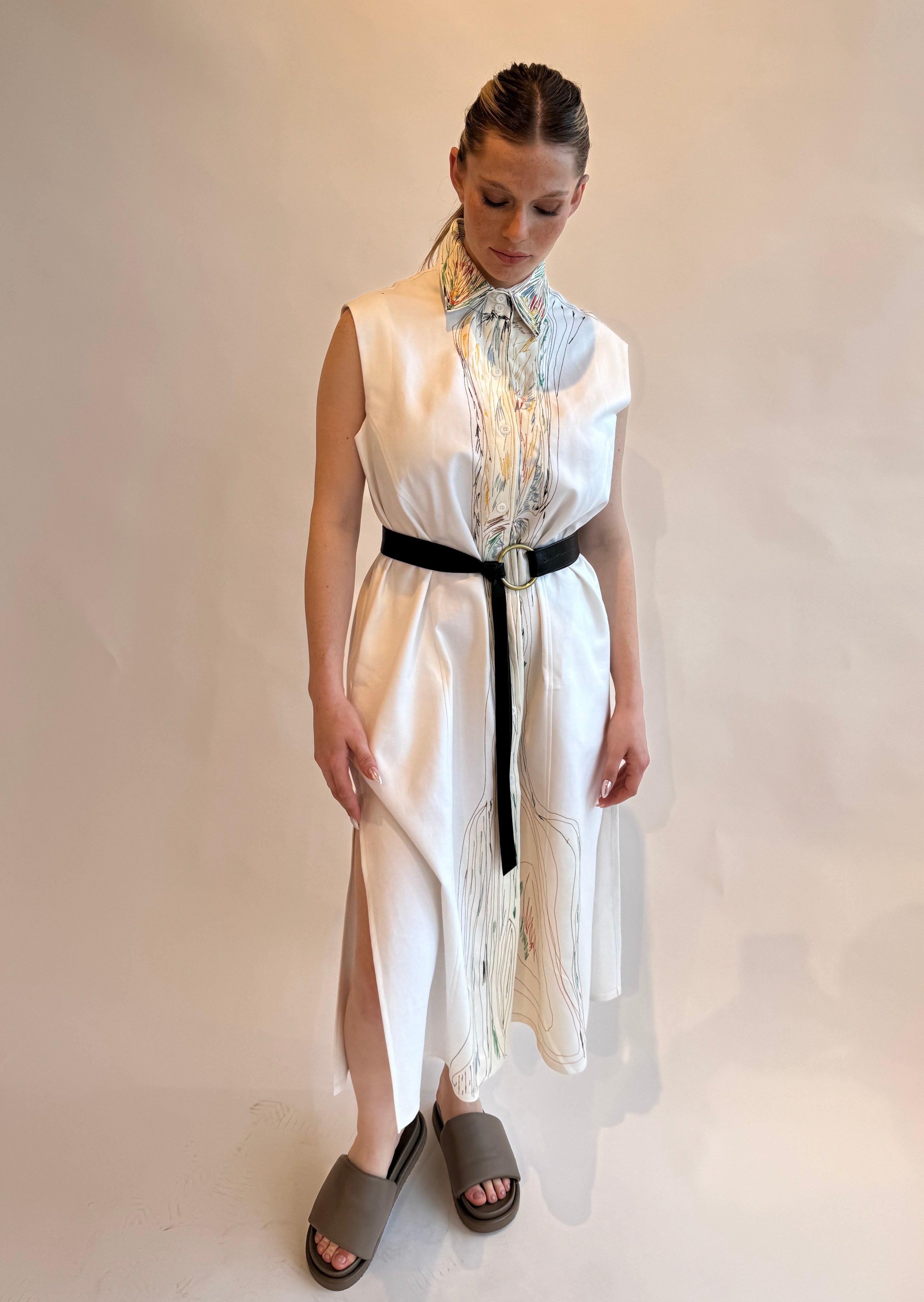 BETH SL EMB DRESS