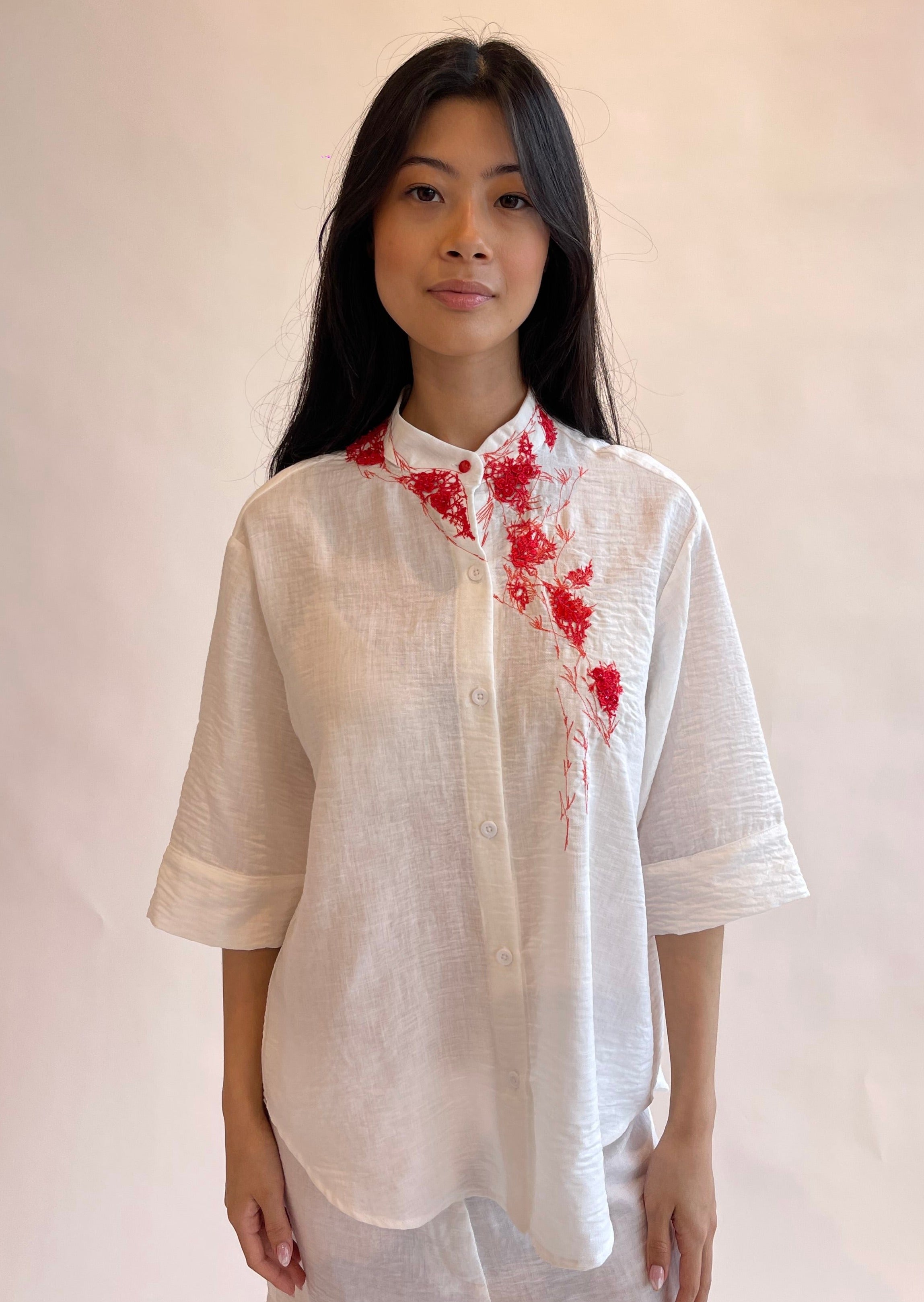 EVA S CHI EMB SHIRT