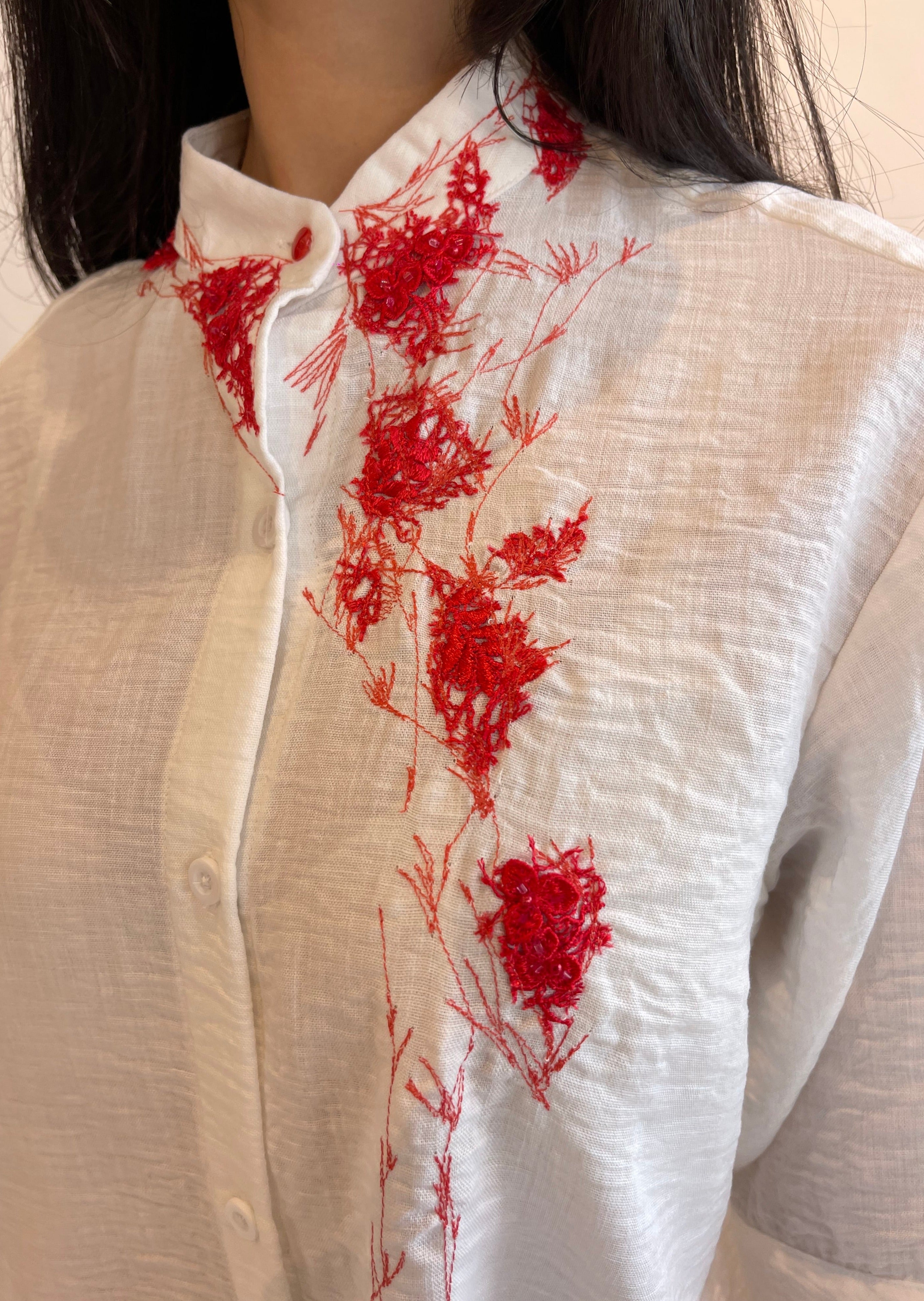 EVA S CHI EMB SHIRT