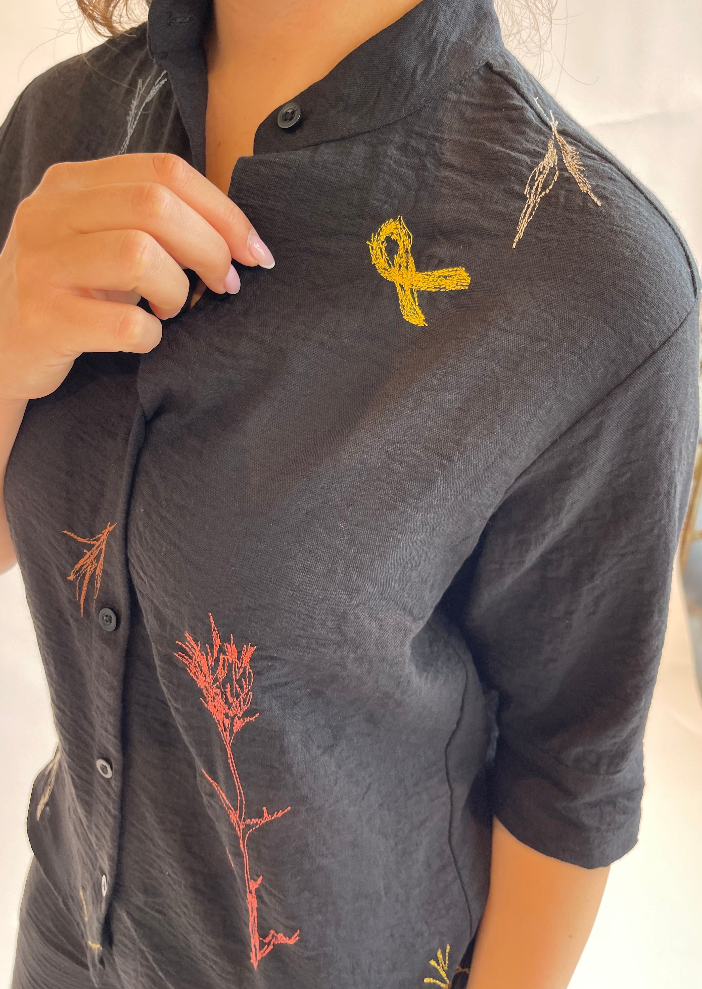 EVA S CHI EMB SHIRT