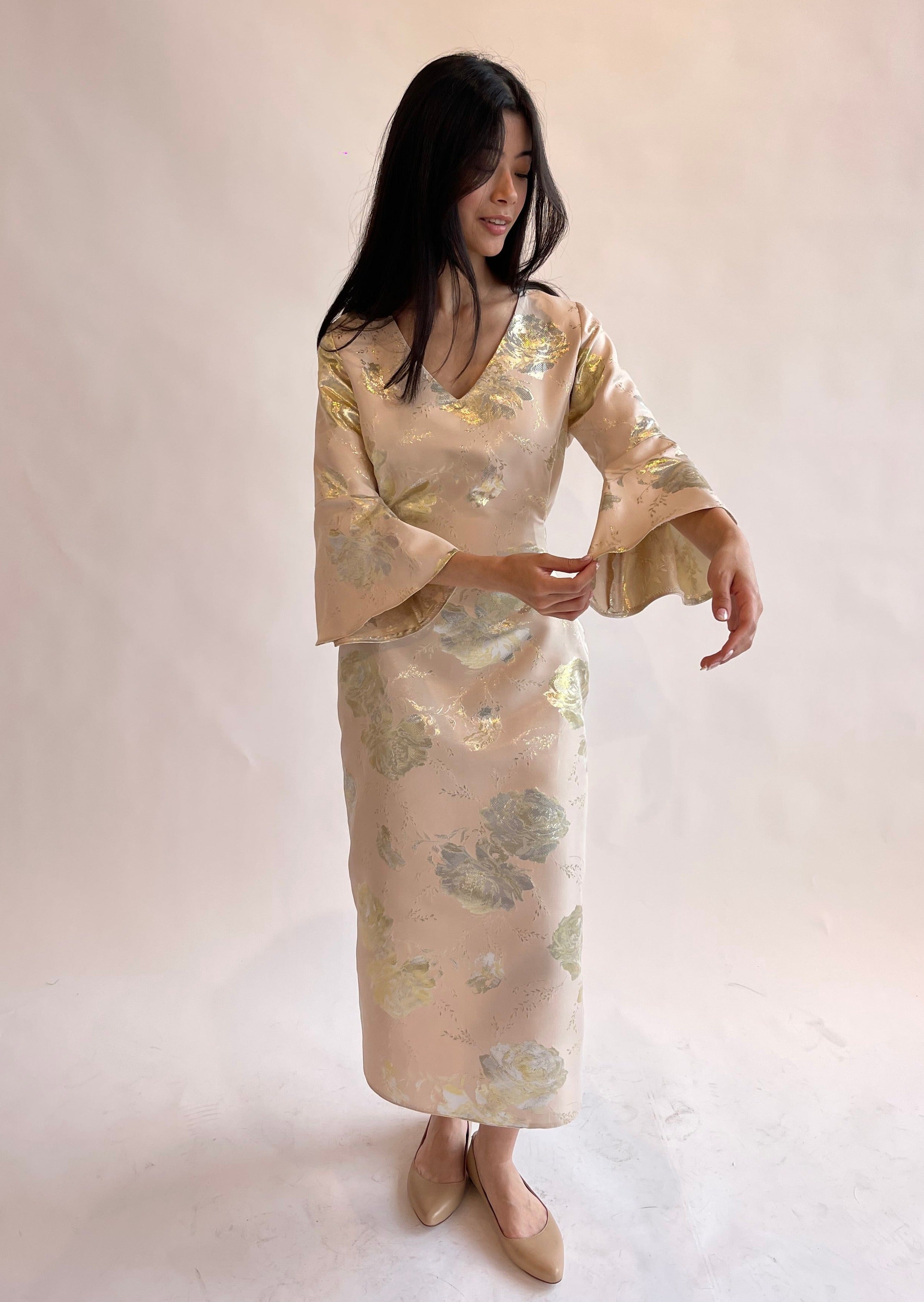 LILIAN EMB DRESS