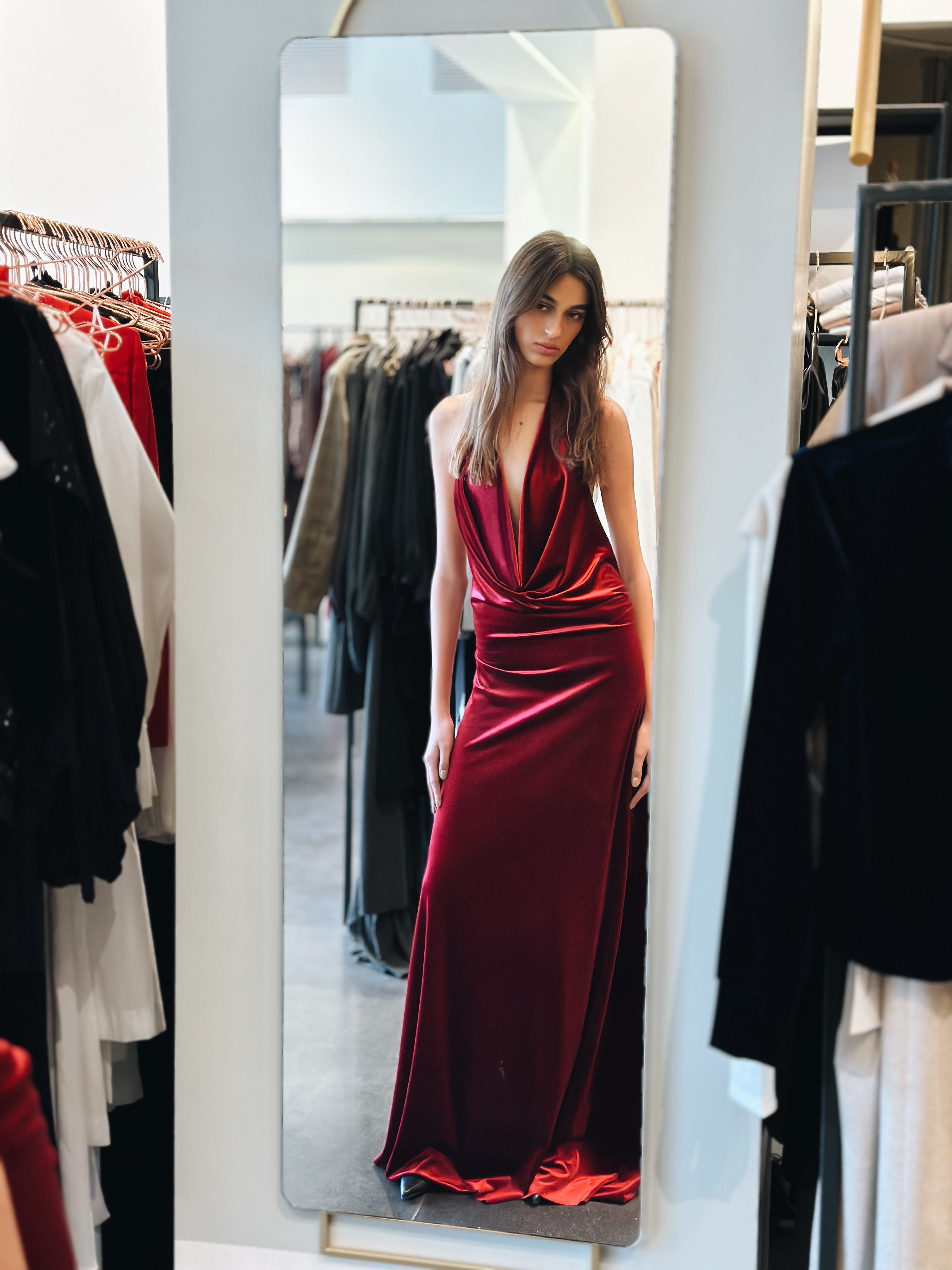 ALISON OB VELVET DRESS
