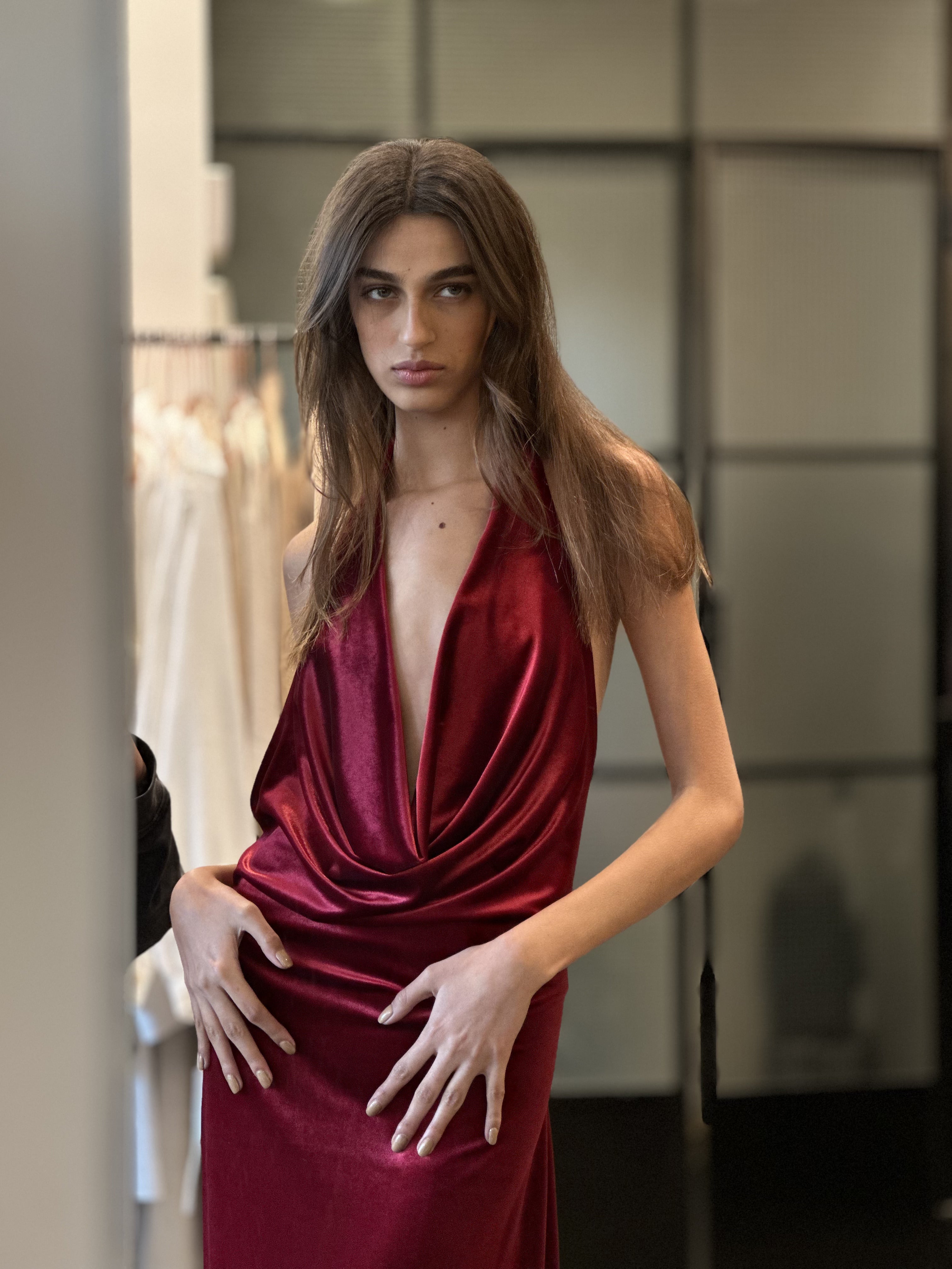 ALISON OB VELVET DRESS