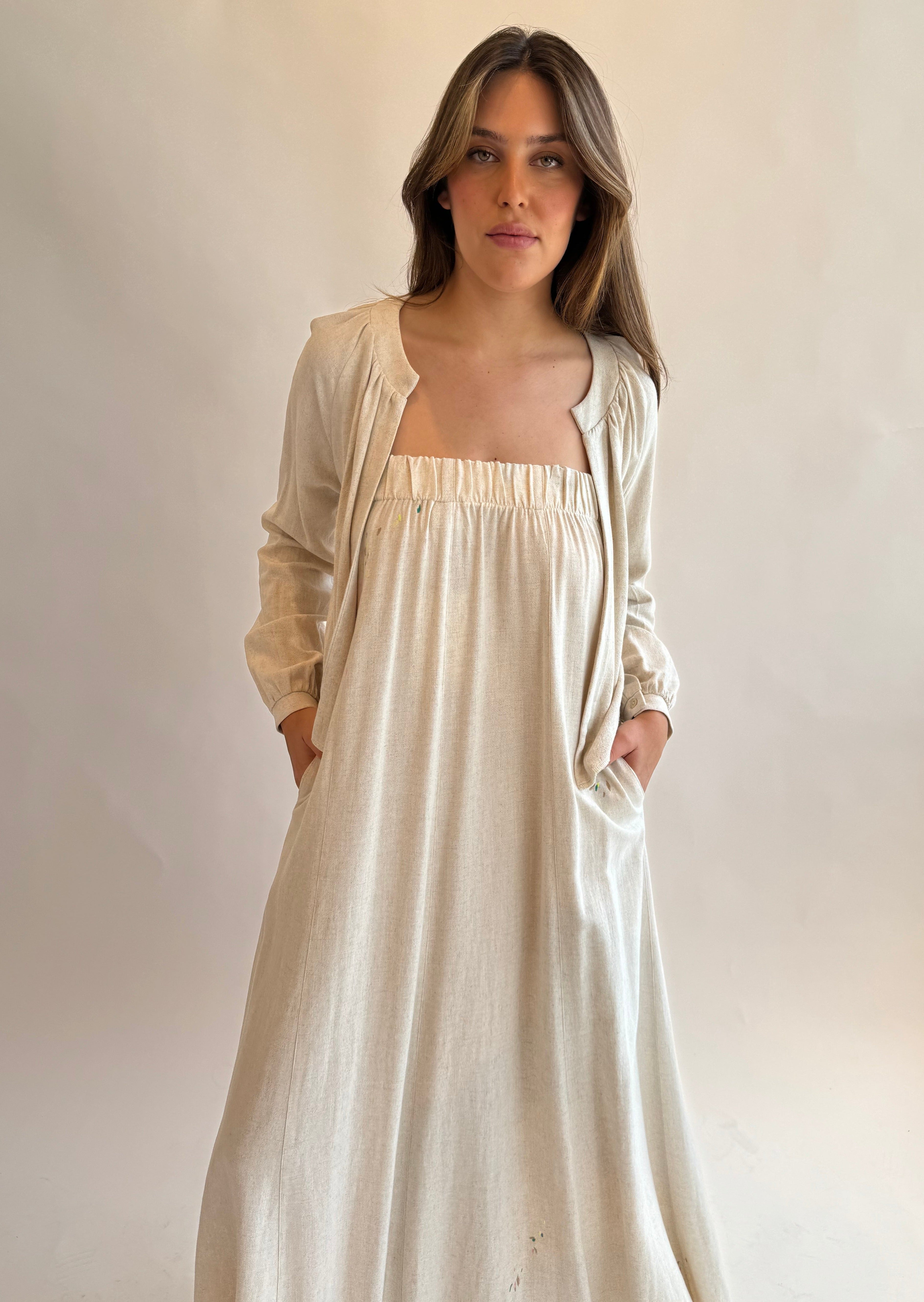 CLIFF EMB DRESS