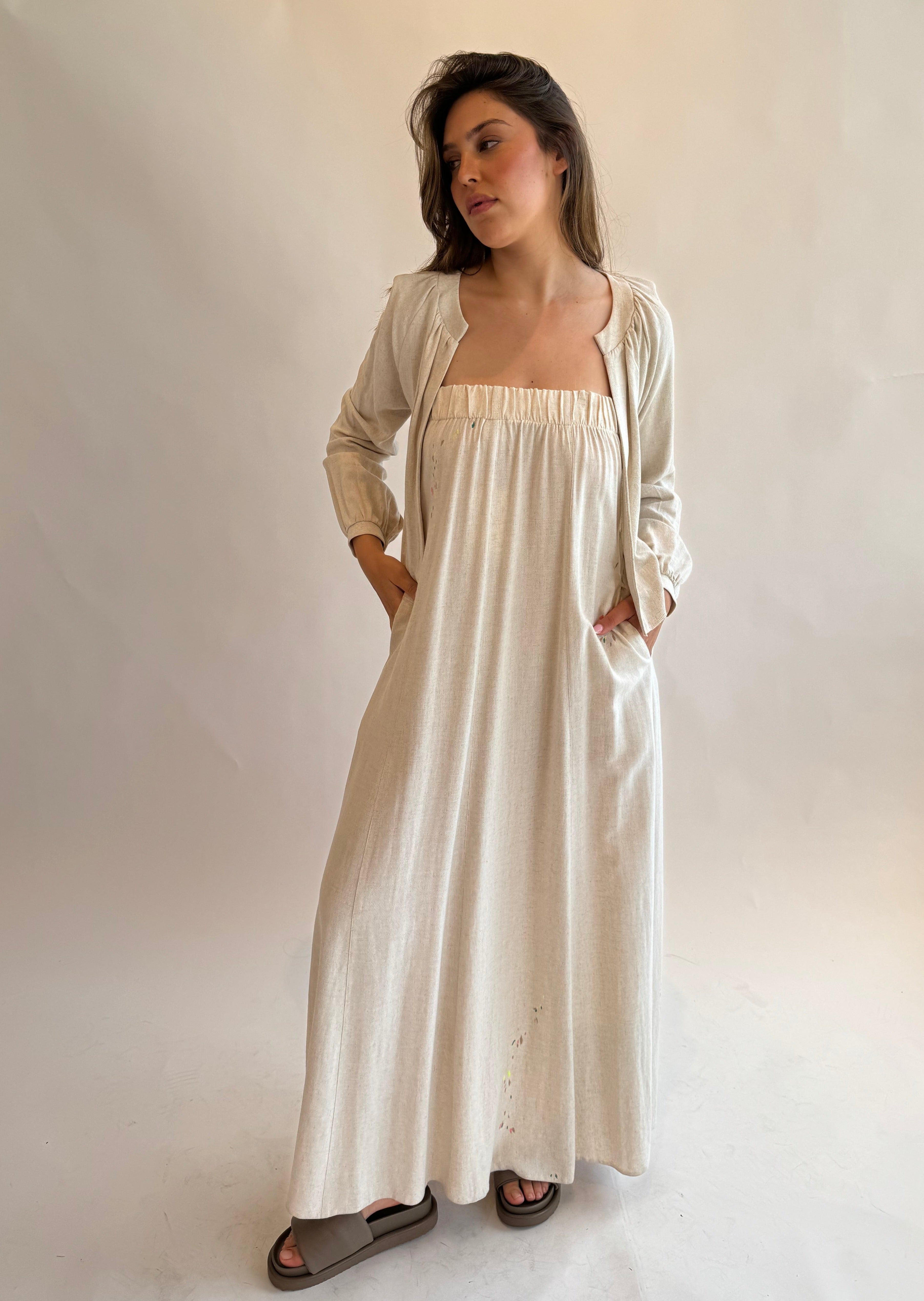 CLIFF EMB DRESS