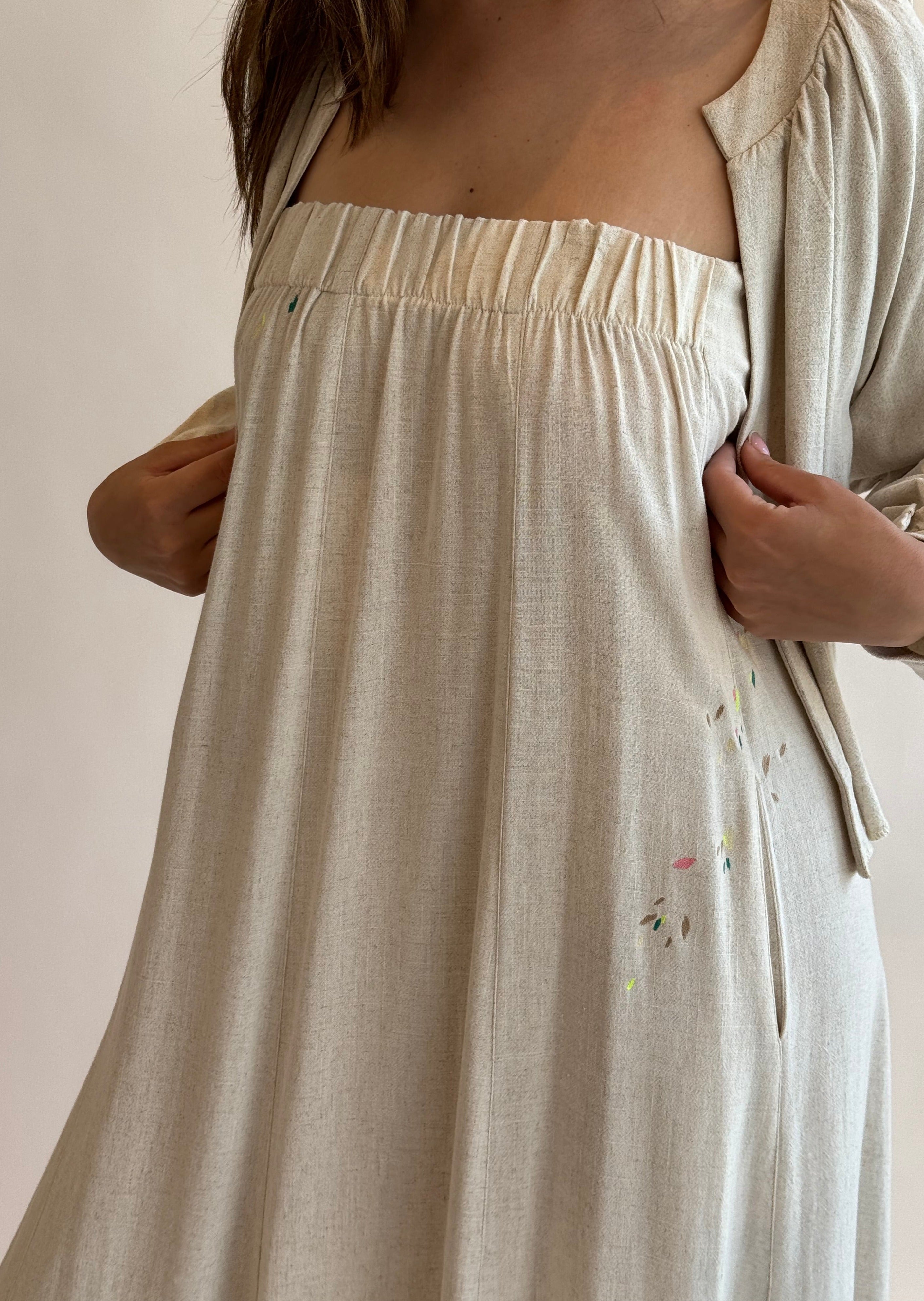 CLIFF EMB DRESS