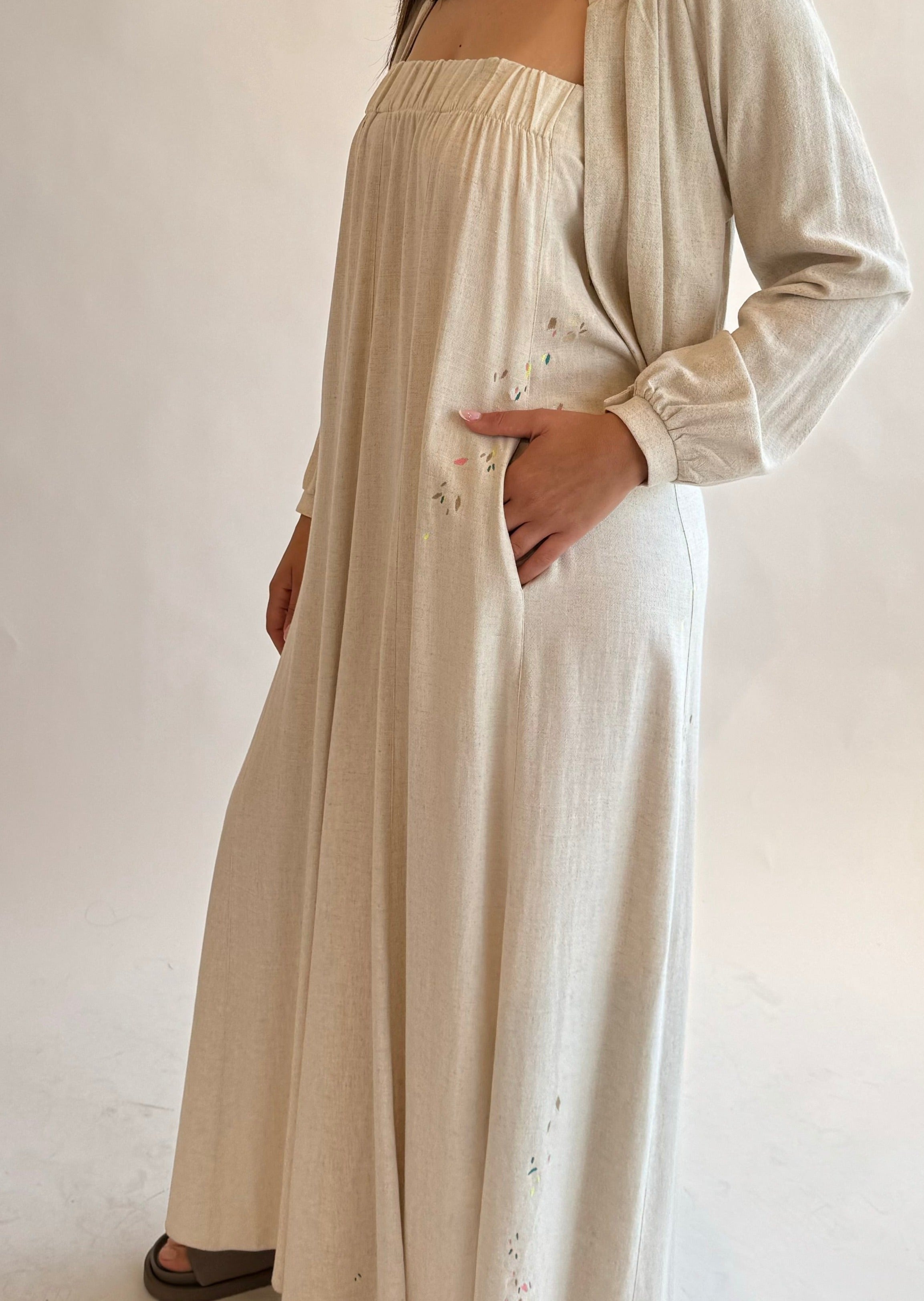 CLIFF EMB DRESS